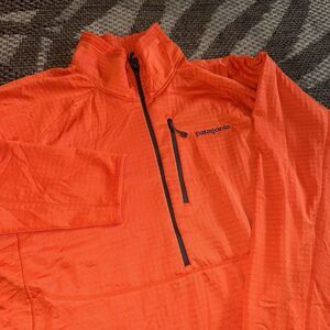Patagonia Men's Zip Up Sweater - Bright Orange